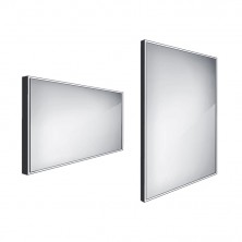Nimco ZPC 13006-90 Černé LED zrcadlo 1200x700