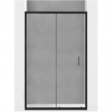 MEXEN APIA sprchové dveře 125x190 cm 5mm, černá-čiré 845-125-000-70-00