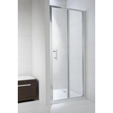 JIKA Cubito Pure sprch.dveře skládací 90 stříbro/trans H2552420026681