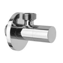 Rohový ventil s rozetou, kulatý, 1/2"x 3/8" , chrom SL011
