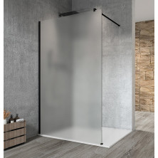 VARIO BLACK sprchová zástěna k instalaci ke stěně, matné sklo, 1000 mm GX1410GX1014