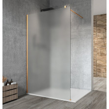VARIO GOLD jednodílná sprchová zástěna k instalaci ke stěně, matné sklo, 1300 GX1413GX1016