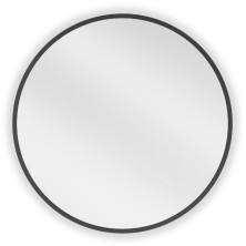 Mexen Loft kulaté koupelnové zrcadlo 30 cm, černý rám - 9850-030-030-000-70
