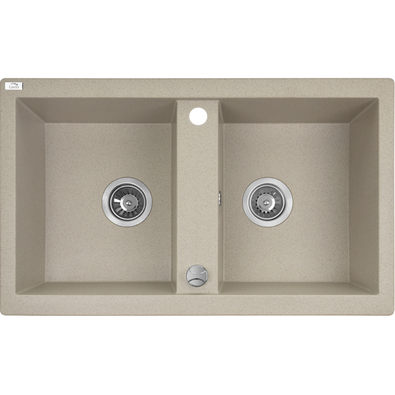 Laveo BARBADOS SBB_420T Dvojdřez, granit béžová