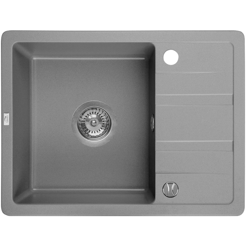 Laveo STELLA SBY_513T Jednodřez s odkapem, šedá