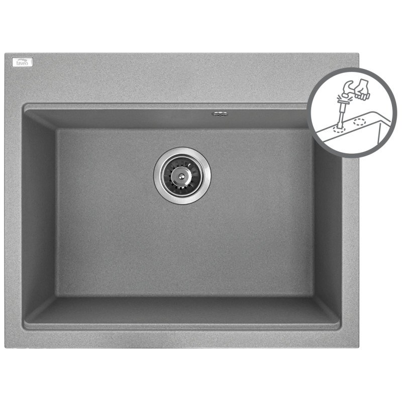Kuchinox TAU jednodřez, granit SBT_5106