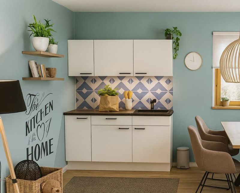 Kuchyňská linka se spotřebiči, dřezem a dřezovou baterií Naturel 160x60x91 cm mat alpská bílá