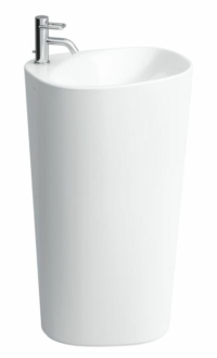 Volně stojící umyvadlo Laufen Palomba 52,5x43,5 cm otvor pro baterii uprostřed H8118044001041