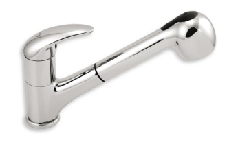 Dřezová baterie Novaservis Metalia 55 s vytahovací sprškou chrom 55081.0