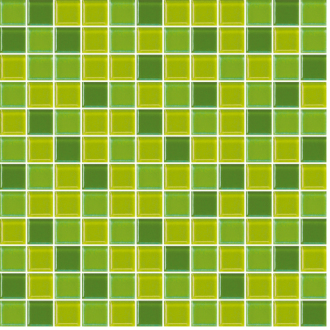 Skleněná mozaika Premium Mosaic zelená 30x30 cm lesk MOS25MIX4