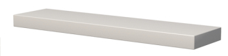 Polička bílá lesk 60x15x3,6cm POL601536B