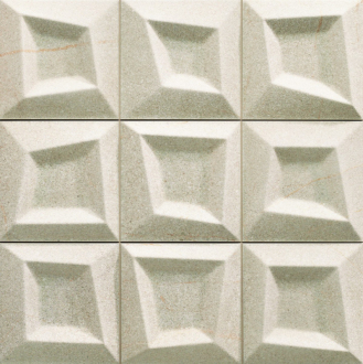 Dekor Realonda Stonehenge beige 33x33 cm reliéfní STHFR33BE