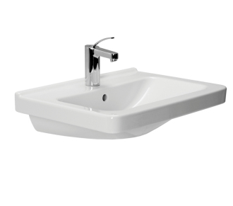 Umyvadlo Jika Cubito 65x48,5 cm otvor pro baterii uprostřed H8104240001041