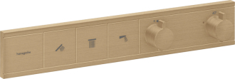 Vanová baterie Hansgrohe RainSelect bez podomítkového tělesa kartáčovaný bronz 15381140