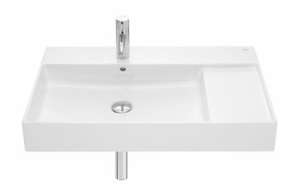 Umyvadlo Roca Inspira 80x49 cm otvor pro baterii uprostřed A32752B000