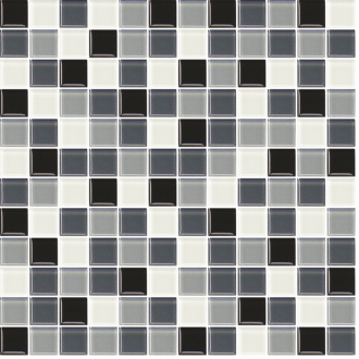 Skleněná mozaika Premium Mosaic šedá 30x30 cm lesk MOS25MIX2