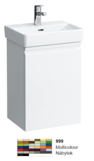 Koupelnová skříňka pod umyvadlo Laufen Pro S 41,5x32,1x58 cm multicolor H4833020969991