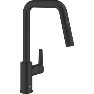 Dřezová baterie Grohe Start s vytahovací sprškou černá 306312430