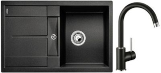 Set dřezu a baterie Blanco Metra 45 S 78x50 cm antracit SETB1