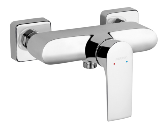 Sprchová nástěnná baterie Novaservis Algeo Square, bez příslušenství, chrom 82061/1,0