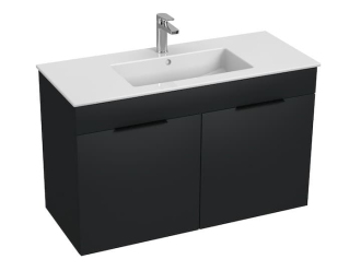 Koupelnová skříňka s umyvadlem Jika Cube 100x43x62,2 cm antracit mat H4536511763521