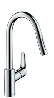 Dřezová baterie Hansgrohe Focus M41 s vytahovací sprškou, 2 proudy chrom 31815000