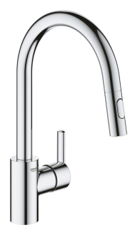 Dřezová baterie Grohe Feel s vytahovací sprškou, 2 proudy chrom 31486001