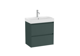 Koupelnová skříňka s umyvadlem Roca ONA 60x64,5x36 cm zelená mat ONA60ZK2ZZM