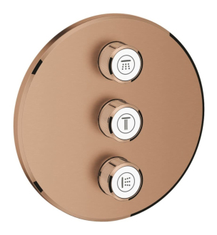 Vanová baterie Grohe Grohtherm SmartControl bez podomítkového tělesa Brushed Warm Sunset 29122DL0