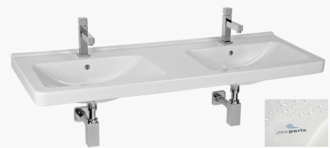 Umyvadlo Jika Cubito 130x48,5 cm dva otvory pro baterii H8144201001041