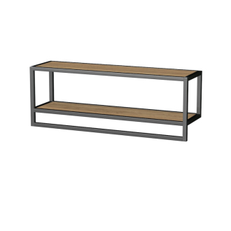 OXO ALU 90x33cm police, černá, LTD OXOALUL9033B