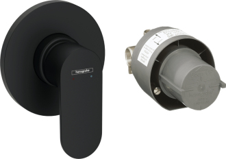 Sprchová baterie Hansgrohe Rebris S včetně podomítkového tělesa matná černá 72648670