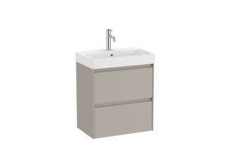 Koupelnová skříňka s umyvadlem Roca Ona 55x64,5x36 cm písková mat ONA55ZK2ZPM