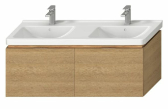 Koupelnová skříňka pod umyvadlo Jika Cubito 128x46,6x48 cm dub H40J4274015191