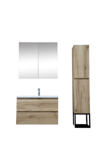 Koupelnová sestava B-Way 80 cm dub KSETBWAY8