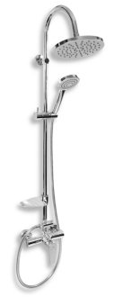 Sprchový systém Novaservis Titania Fresh na stěnu s mýdlenkou chrom SET040/96,0