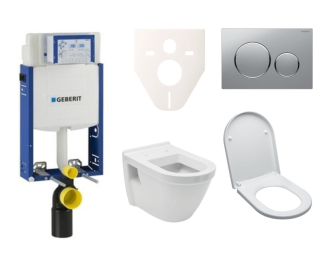 Cenově zvýhodněný závěsný WC set Geberit k zazdění + WC Vitra Integra vč. sedátka  SIKOGE2V42