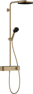 Sprchový systém Hansgrohe Pulsify S na stěnu s termostatickou baterií kartáčovaný bronz 24220140