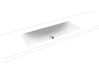 Zápustné umyvadlo Kaldewei Silenio 3048 93,4x39,1 cm alpská bílá bez otvoru pro baterii, bez přepadu 906106313001