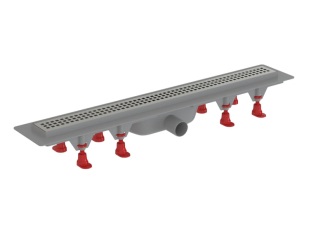 Sprchový žlab S-Line Multi 70 cm plast chrom lesk čtverečky ZLAB70