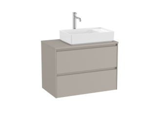 Koupelnová skříňka pod umyvadlo Roca Ona 79,4x58,3x45,7 cm písková mat ONADESK802ZPMP