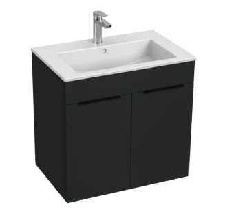 Koupelnová skříňka s umyvadlem Jika Cube 65x43x62,2 cm antracit mat H4536011763521
