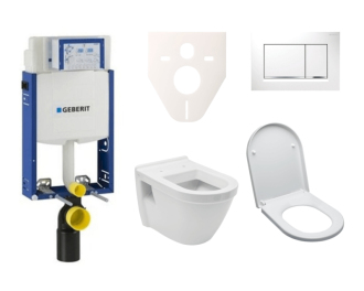 Cenově zvýhodněný závěsný WC set Geberit k zazdění + WC Vitra Integra vč. sedátka  SIKOGE2V5