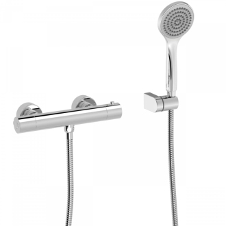 Sprchová baterie Tres Base-Tres Plus se sprchovým setem 150 mm chrom 21616409