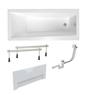 Obdélníková vana Laguna Idea Plus 170x75 cm akrylát levá i pravá SIKOID1700APNPC