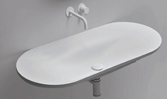 Umyvadlo AXA Delano 46x100 cm bez otvoru pro baterii 9040001