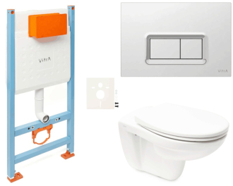 Závěsný wc set do lehkých stěn / předstěnová Vitra Normus SIKOVSNOR54680