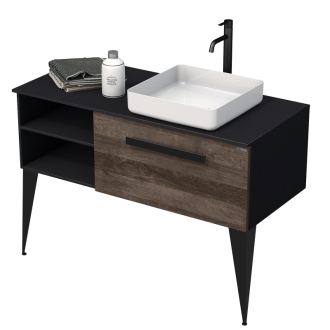 LUXE um.skř.s desk 110 č.bř/dř.lesk P,32 LUXE110PCDLBU32