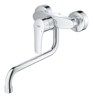 Dřezová baterie Grohe Eurosmart New s otočným ramínkem 150 mm chrom 32224003
