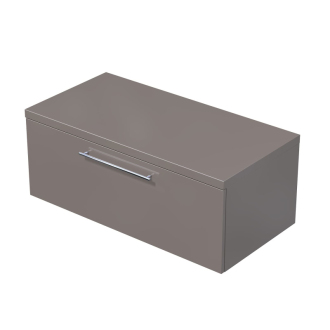 Koupelnová skříňka pod umyvadlo na desku Naturel Ratio 100x39,6x50 cm basalto lesk ND1001Z36.A2496